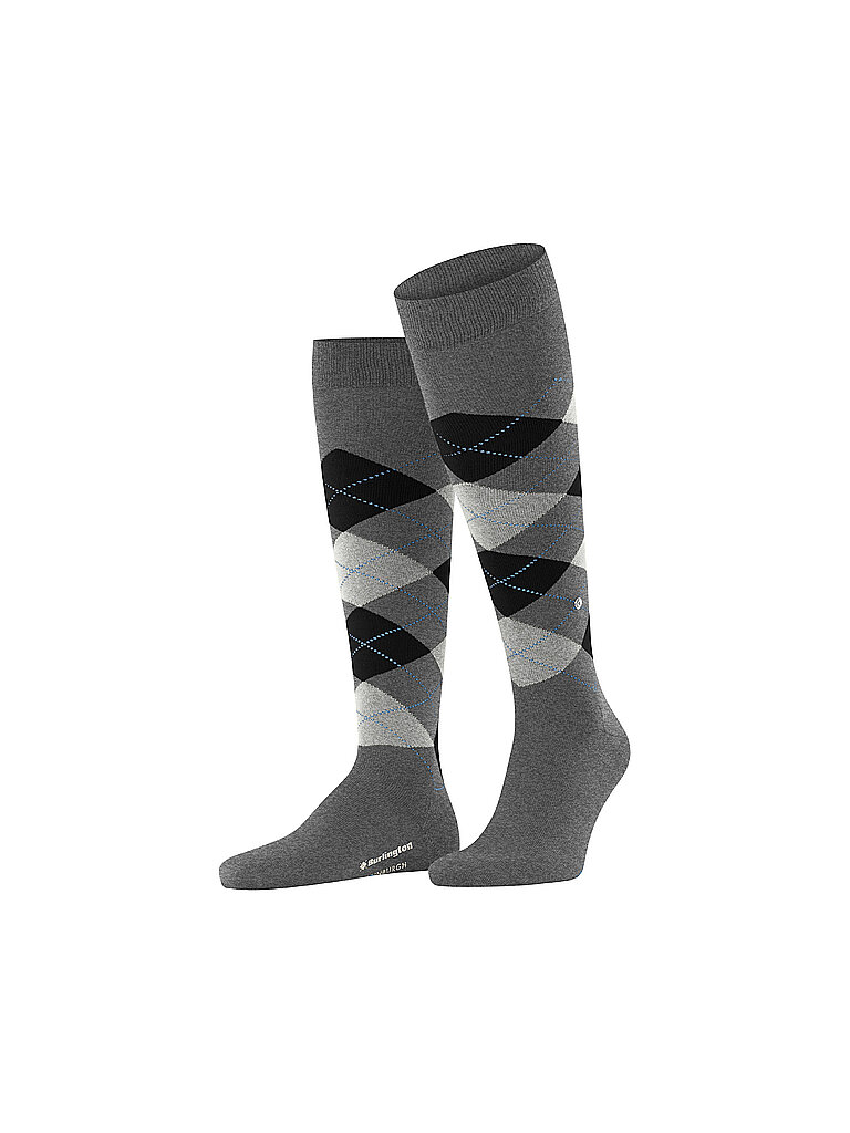 Chaussettes hautes EDINBURGH 40-46 asphalt mel gris
