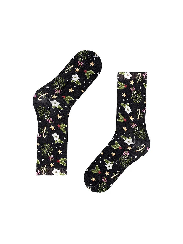 BURLINGTON | Chaussettes FANCY CHRISTMAS 36-41 marine | Bleu foncé