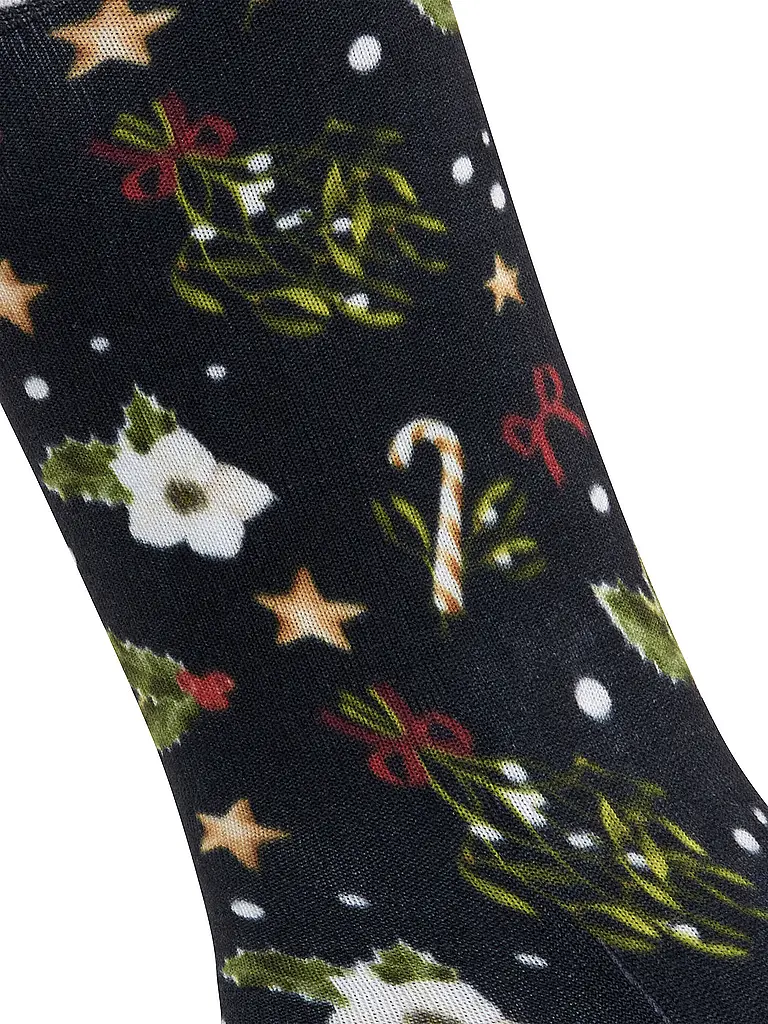 BURLINGTON | Chaussettes FANCY CHRISTMAS 36-41 marine | Bleu foncé