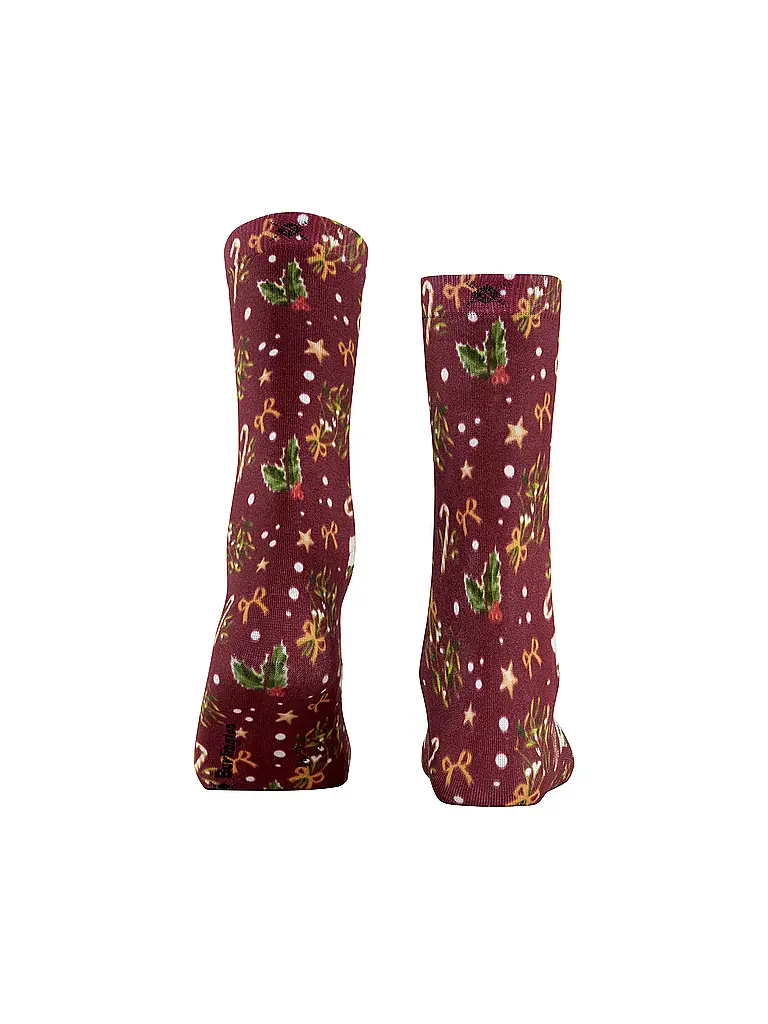 BURLINGTON | Chaussettes FANCY CHRISTMAS 36-41 wine | 