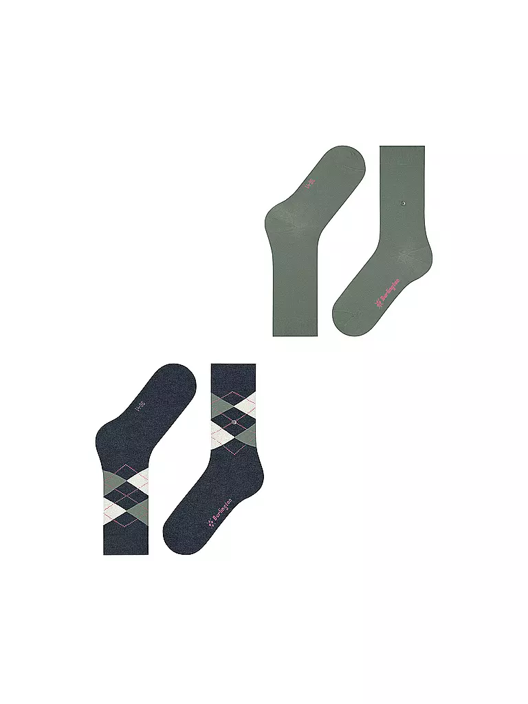 BURLINGTON | Chaussettes femme EVERYDAY, lot de 2, 36-41, bleu marine et blanc | 