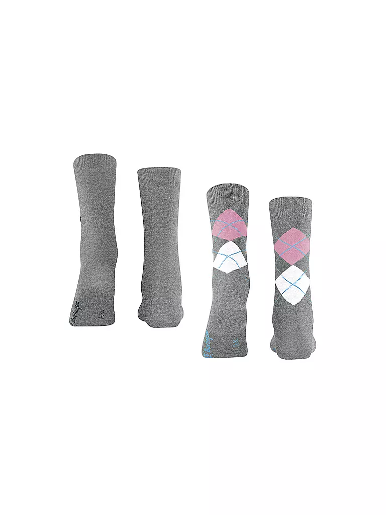 BURLINGTON | Chaussettes femme EVERYDAY, lot de 2, 36-41, gris clair | 