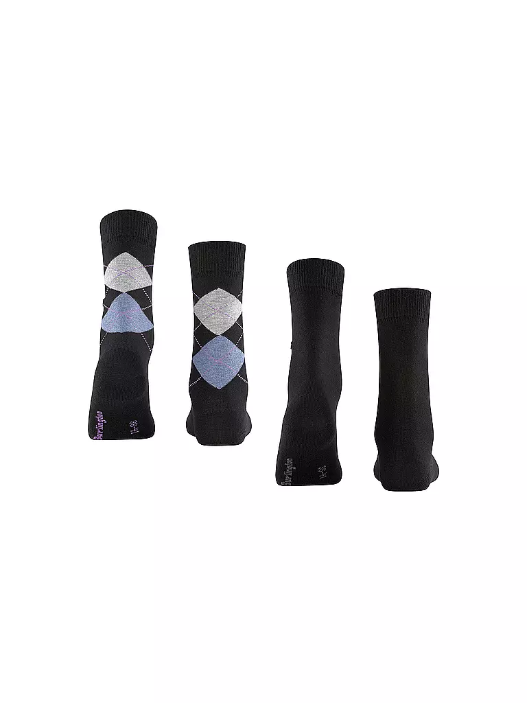BURLINGTON | Chaussettes femme EVERYDAY, lot de 2, 36-41, noir | 