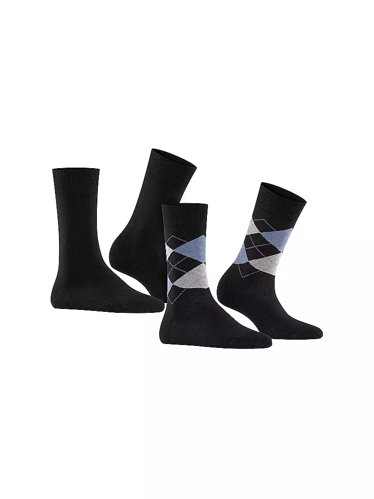 BURLINGTON | Chaussettes femme EVERYDAY, lot de 2, 36-41, noir | 