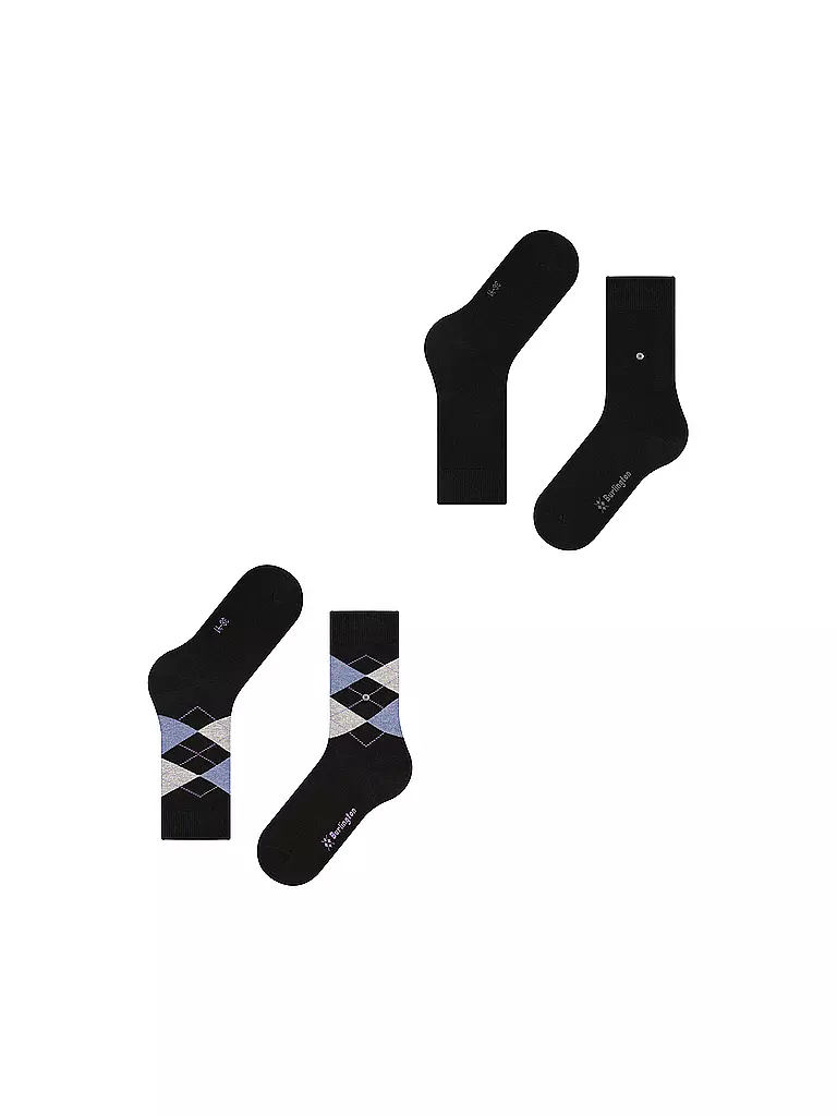 BURLINGTON | Chaussettes femme EVERYDAY, lot de 2, 36-41, noir | 