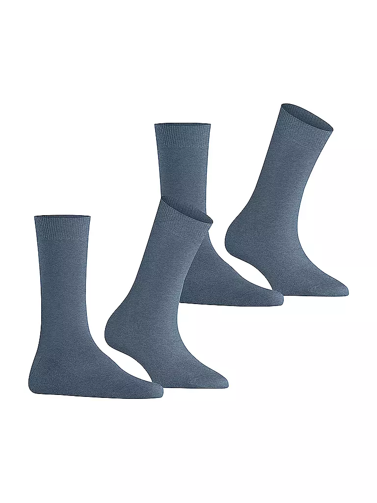BURLINGTON | Chaussettes femme EVERYDAY, lot de 2 paires, 36-41 denim clair | 