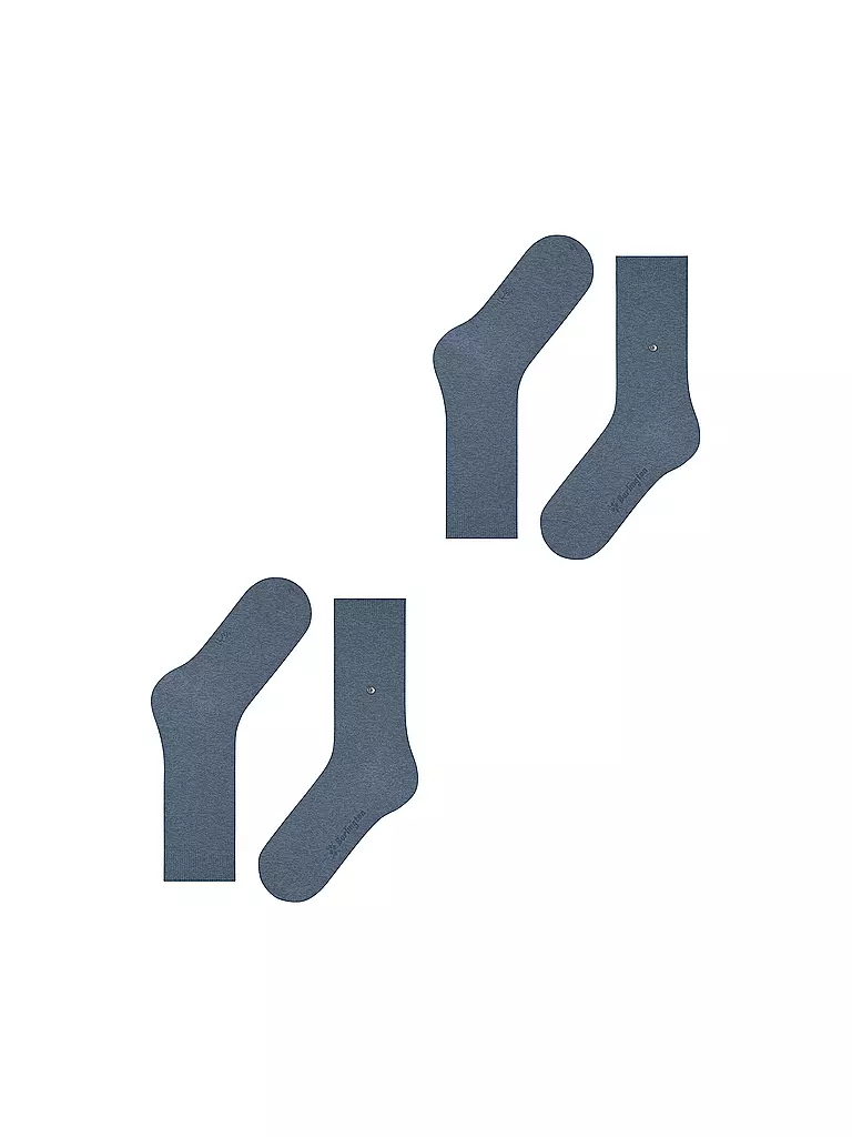 BURLINGTON | Chaussettes femme EVERYDAY, lot de 2 paires, 36-41 denim clair | 