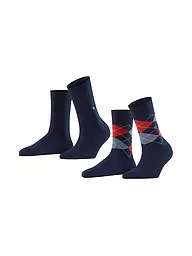 BURLINGTON | Chaussettes femme EVERYDAY, lot de 2 paires, 36-41 marine | Bleu