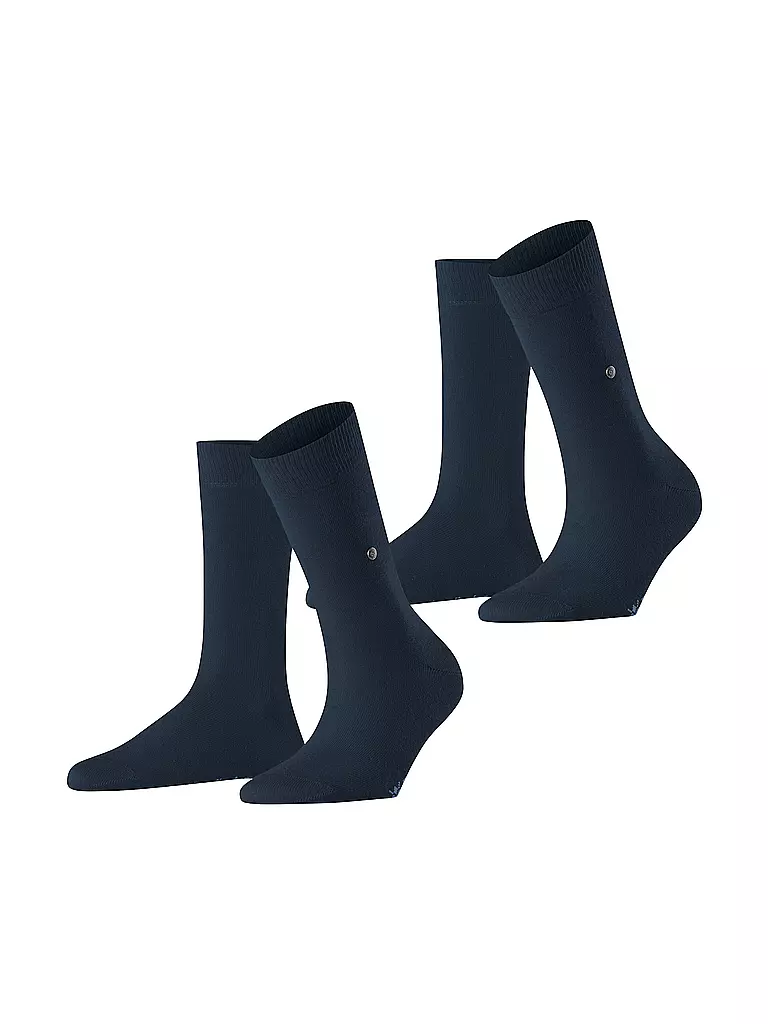 BURLINGTON | Chaussettes femme EVERYDAY, lot de 2 paires, 36-41 marine | dunkelblau