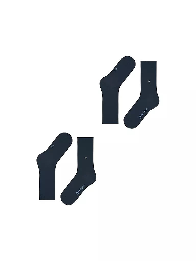 BURLINGTON | Chaussettes femme EVERYDAY, lot de 2 paires, 36-41 marine | 