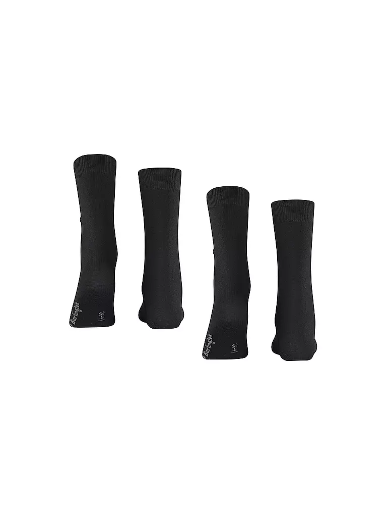 BURLINGTON | Chaussettes femme EVERYDAY, lot de 2 paires, 36-41 noir | 