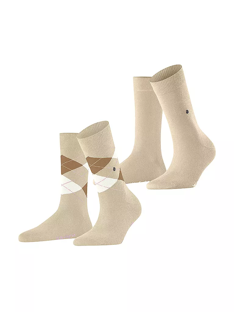 BURLINGTON | Chaussettes femme EVERYDAY lot de 2 paires 36-41 crème | beige