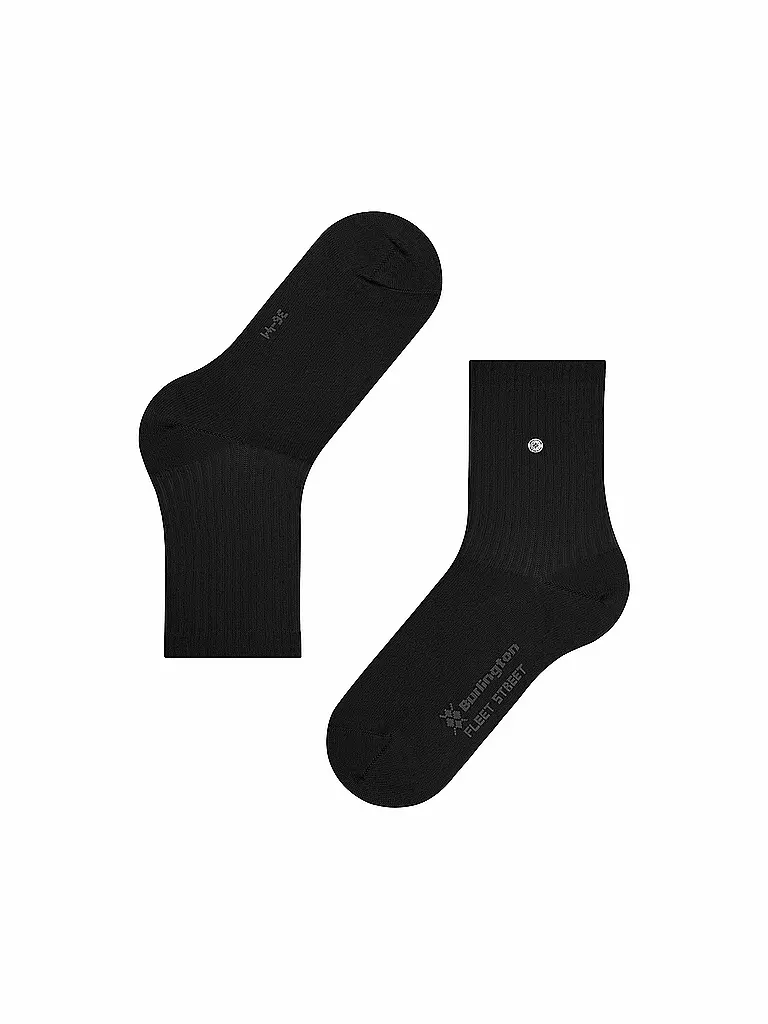 BURLINGTON | Chaussettes femme FLEET STREET 36-41 noir | 