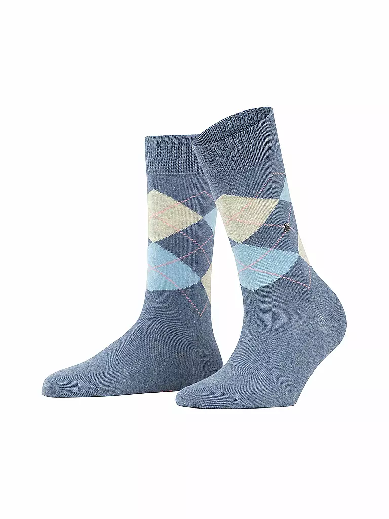BURLINGTON | Chaussettes femme lot de 2 BASIC GIFT BOX 36-41 assortiment | blau