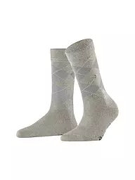 BURLINGTON | Chaussettes femme LUREX MARYLEBONE 36-41 gris clair | Gris clair