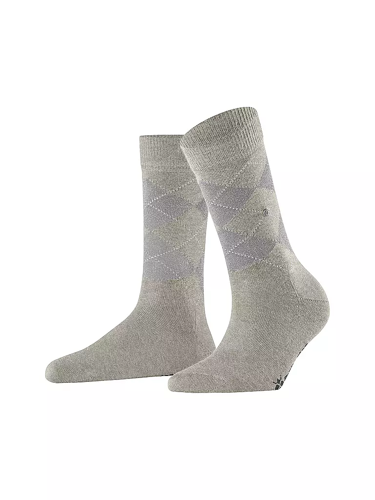 BURLINGTON | Chaussettes femme LUREX MARYLEBONE 36-41 gris clair | hellgrau