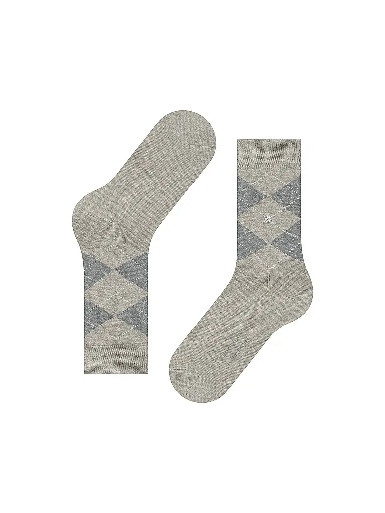 BURLINGTON | Chaussettes femme LUREX MARYLEBONE 36-41 gris clair | hellgrau