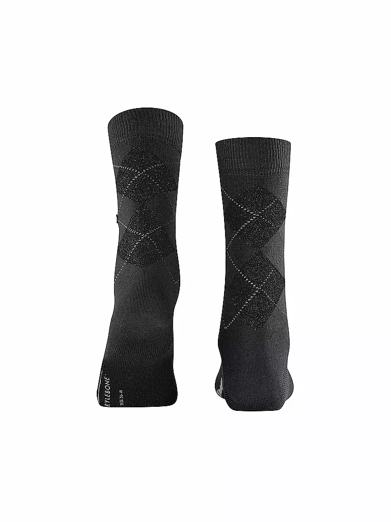 BURLINGTON | Chaussettes femme LUREX MARYLEBONE 36-41 noir | 