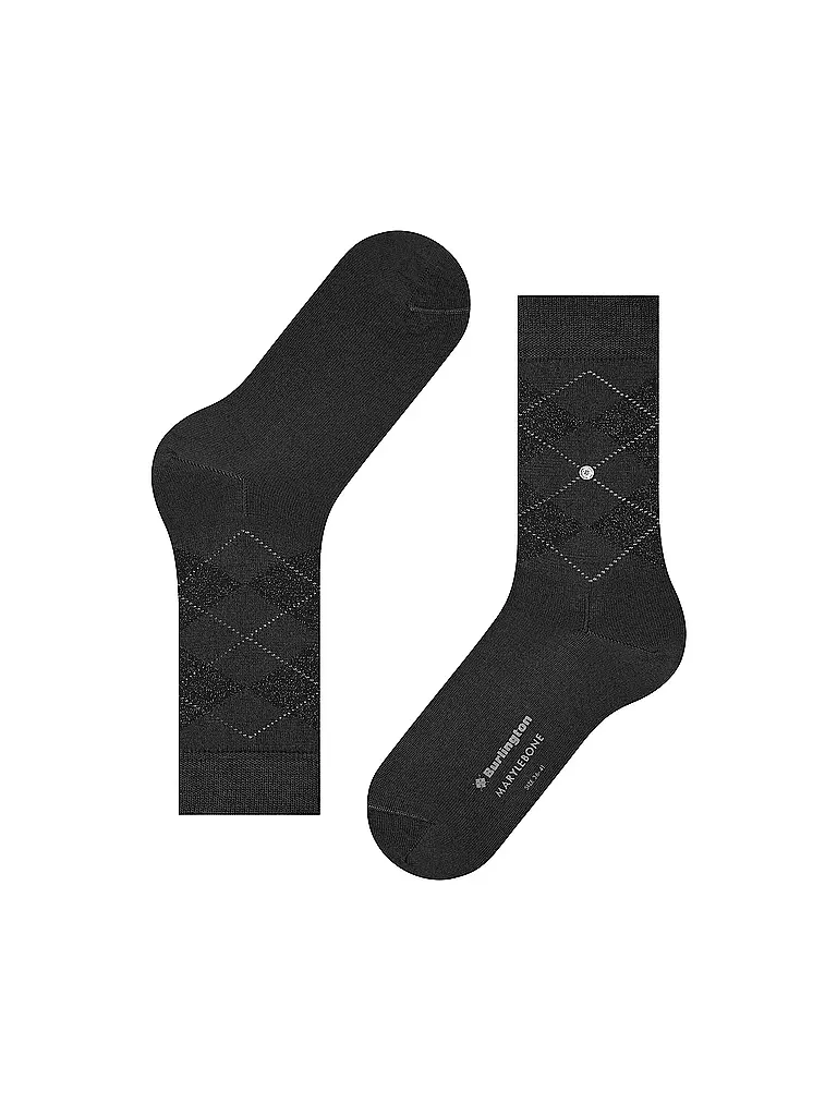 BURLINGTON | Chaussettes femme LUREX MARYLEBONE 36-41 noir | 