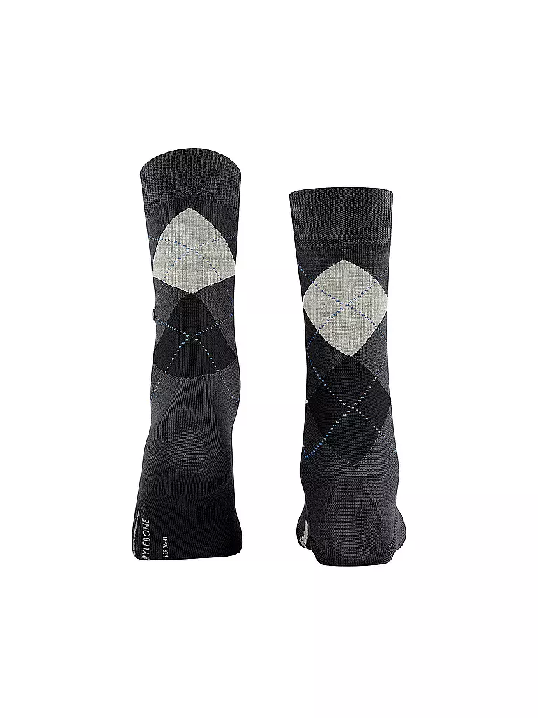 BURLINGTON | Chaussettes femme MARYLEBONE 36-41 asphalt mel | grau