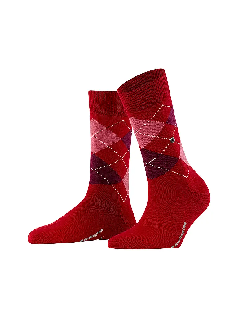 BURLINGTON | Chaussettes femme MARYLEBONE 36-41 cranberry | Rouge