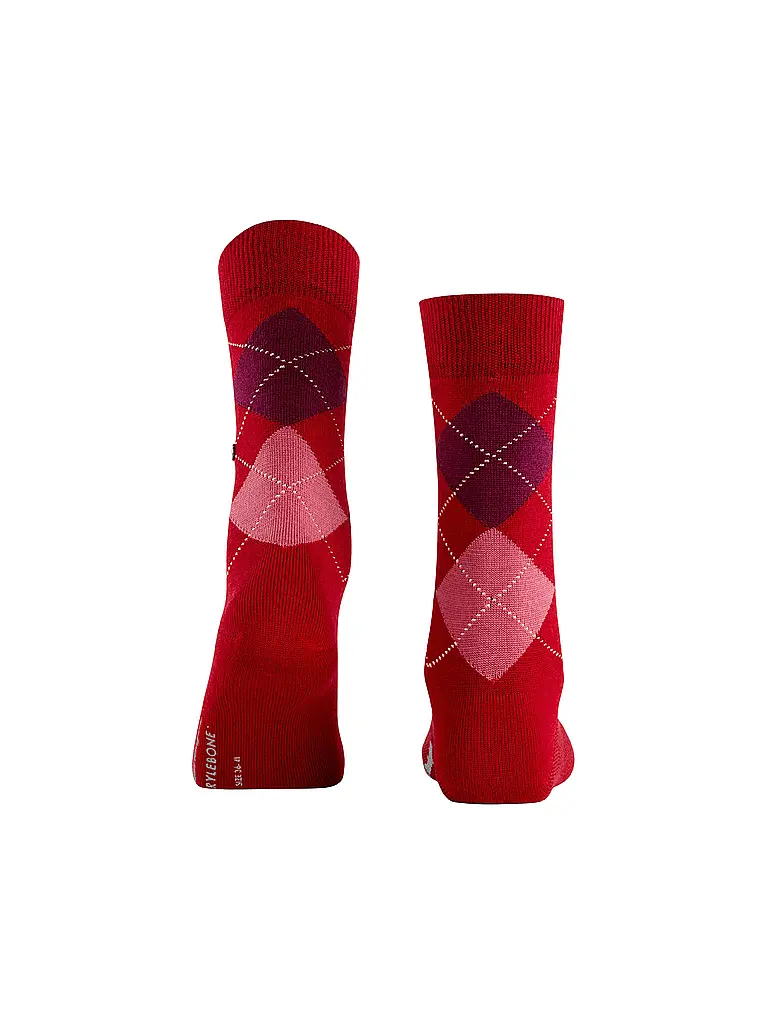 BURLINGTON | Chaussettes femme MARYLEBONE 36-41 cranberry | 