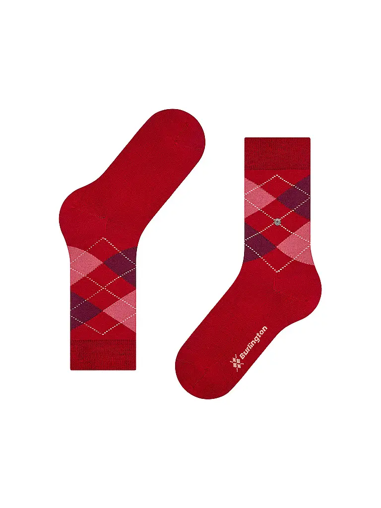 BURLINGTON | Chaussettes femme MARYLEBONE 36-41 cranberry | 