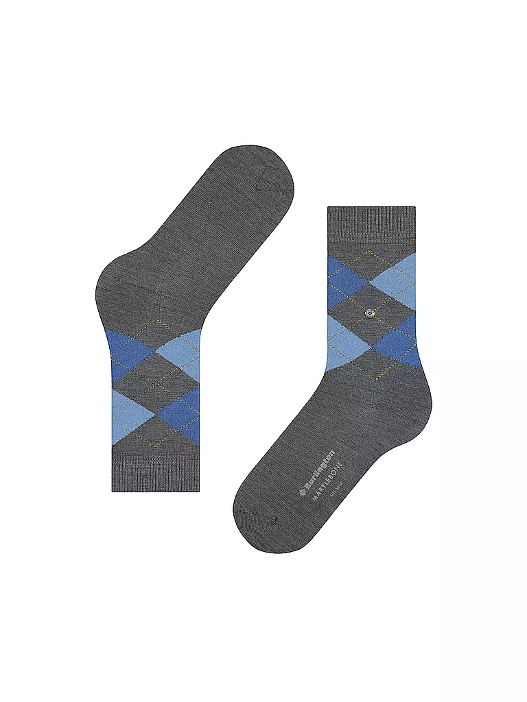 BURLINGTON | Chaussettes femme MARYLEBONE 36-41 gris foncé | 