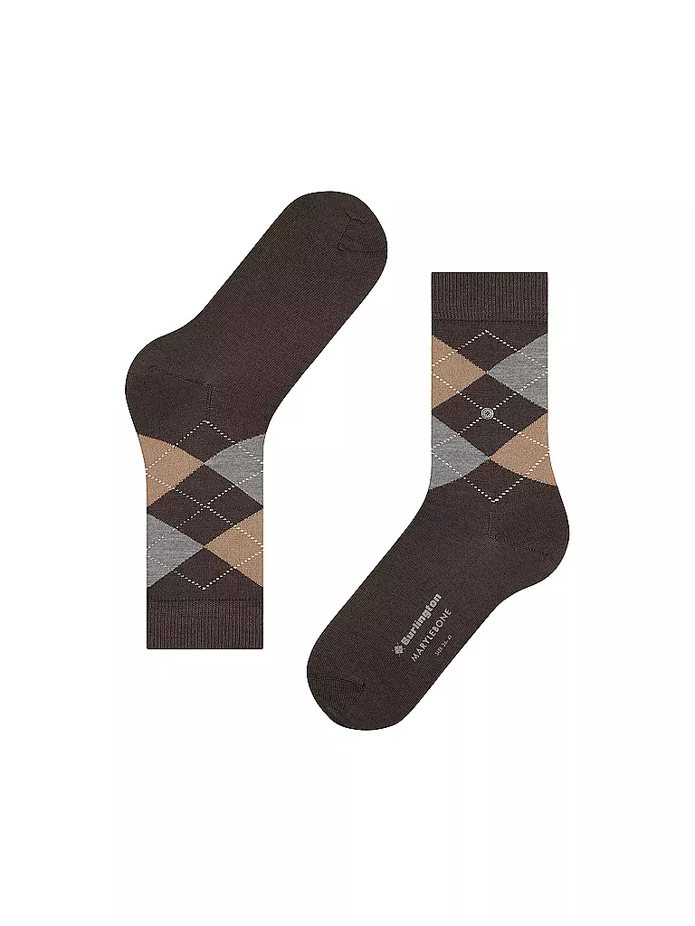 BURLINGTON | Chaussettes femme MARYLEBONE 36-41 marron foncé | Marron