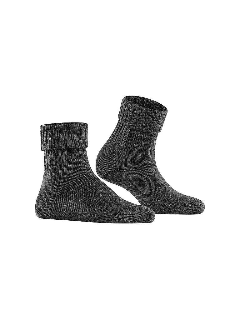 BURLINGTON | Chaussettes femme PLYMOUTH 36-41 anthra mel | grau