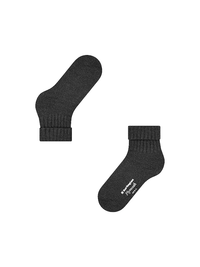 BURLINGTON | Chaussettes femme PLYMOUTH 36-41 anthra mel | grau