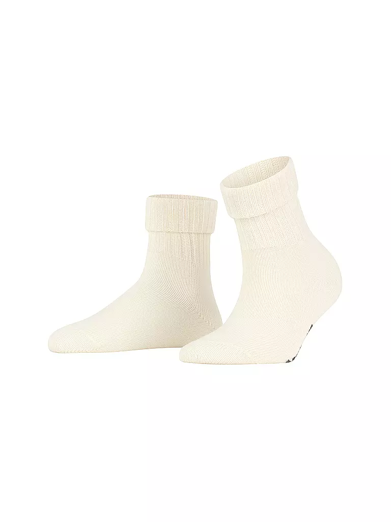 BURLINGTON | Chaussettes femme PLYMOUTH 36-41 blanc laine | creme