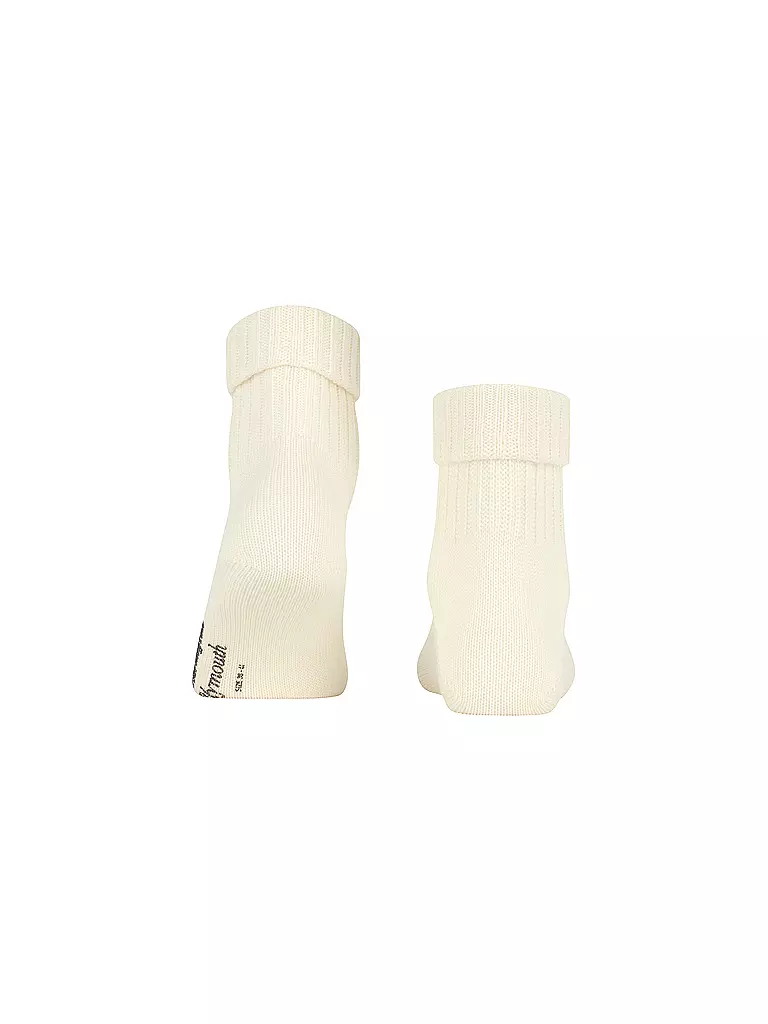 BURLINGTON | Chaussettes femme PLYMOUTH 36-41 blanc laine | 