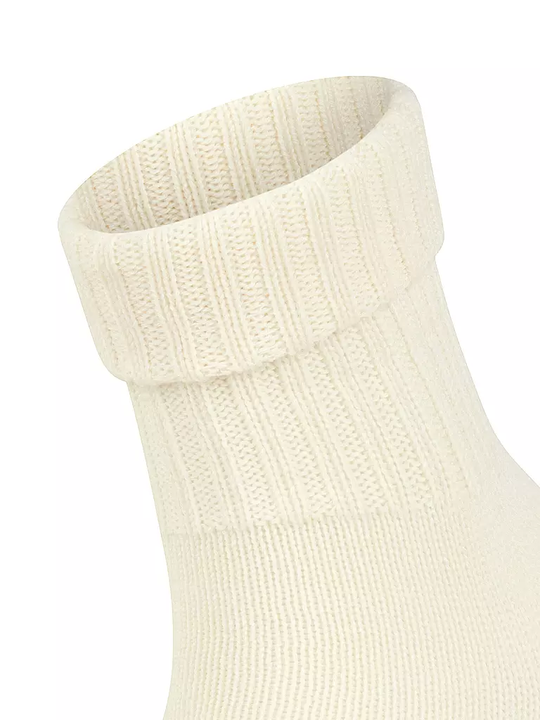BURLINGTON | Chaussettes femme PLYMOUTH 36-41 blanc laine | 