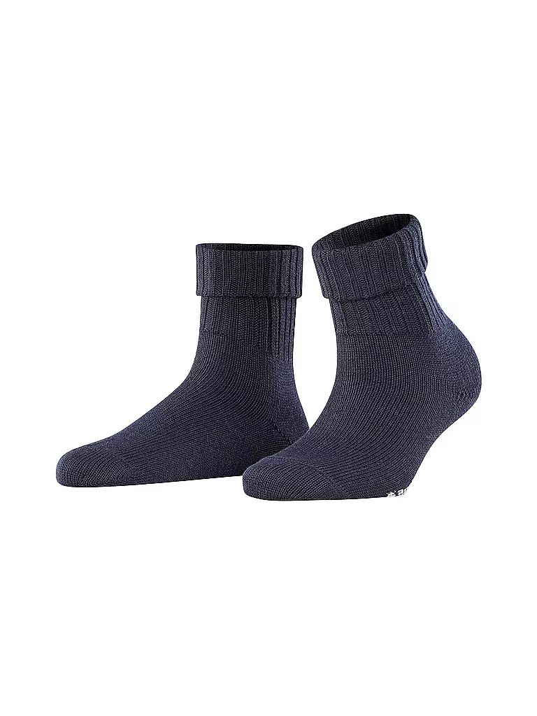 BURLINGTON | Chaussettes femme PLYMOUTH 36-41 bleu marine foncé | dunkelblau