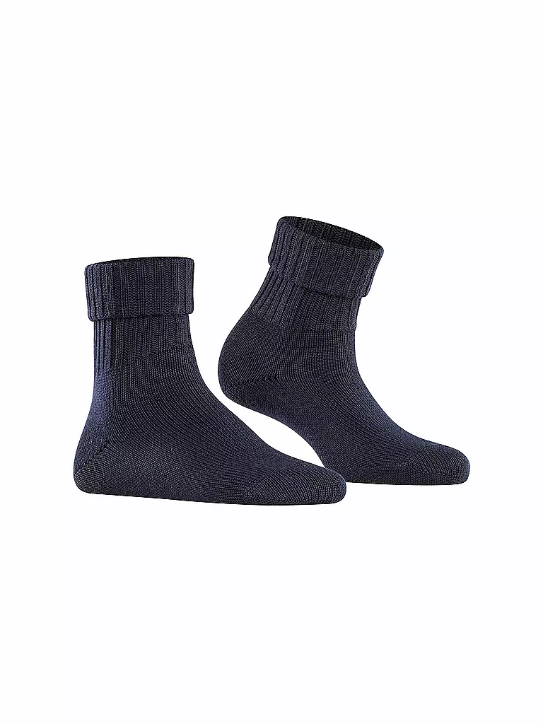BURLINGTON | Chaussettes femme PLYMOUTH 36-41 bleu marine foncé | dunkelblau