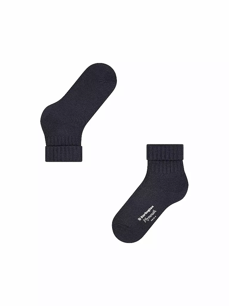 BURLINGTON | Chaussettes femme PLYMOUTH 36-41 bleu marine foncé | dunkelblau