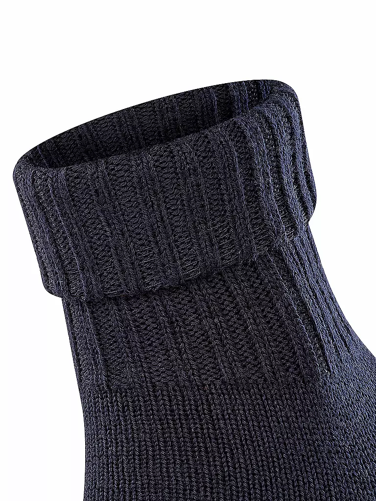 BURLINGTON | Chaussettes femme PLYMOUTH 36-41 bleu marine foncé | dunkelblau