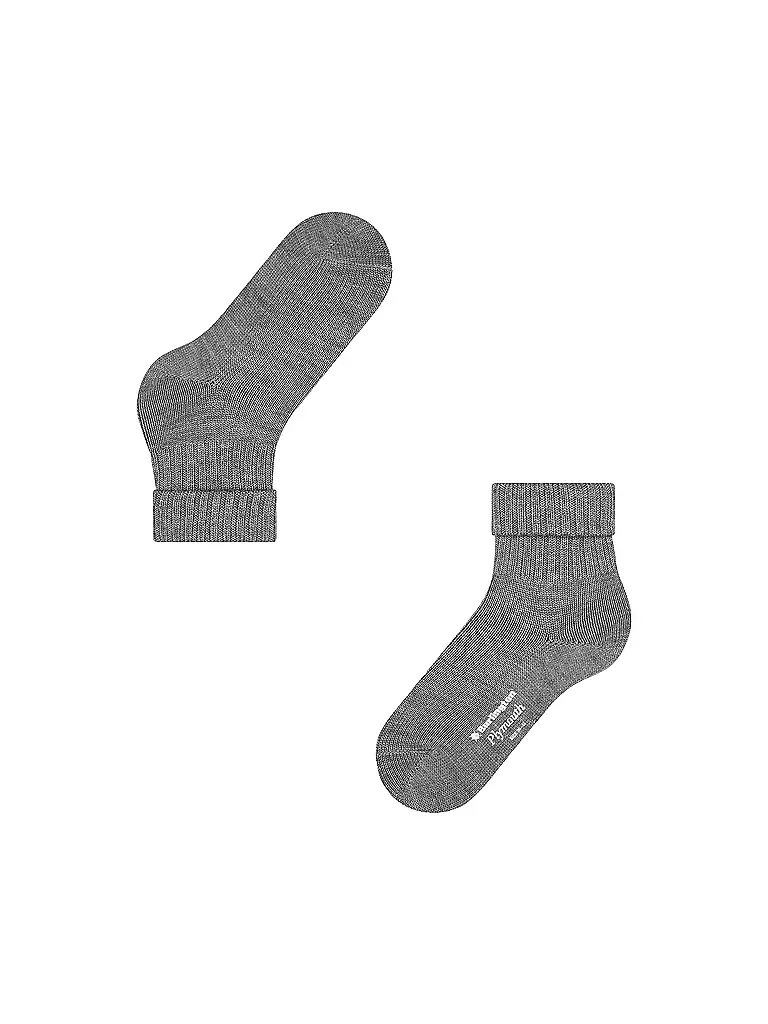 BURLINGTON | Chaussettes femme PLYMOUTH 36-41 gris foncé | 