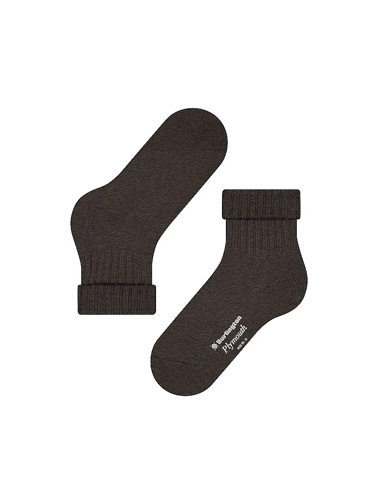 BURLINGTON | Chaussettes femme PLYMOUTH 36-41 marron foncé | 