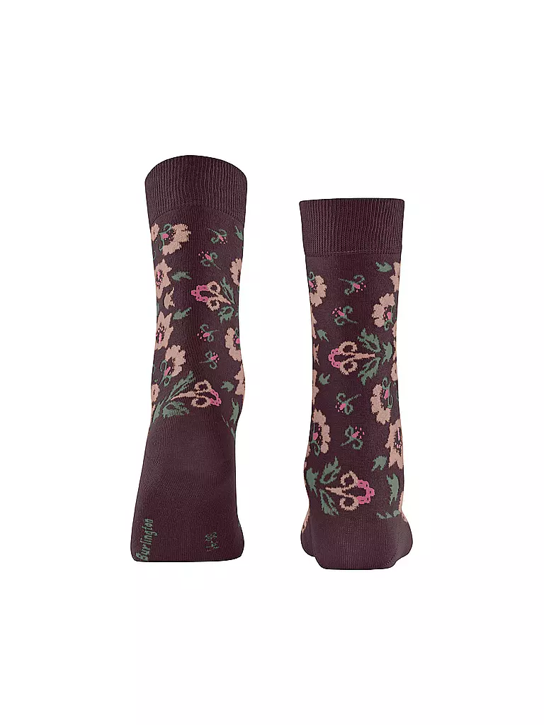 BURLINGTON | Chaussettes femme VELVET BLOOMS 36-41 barolo | 