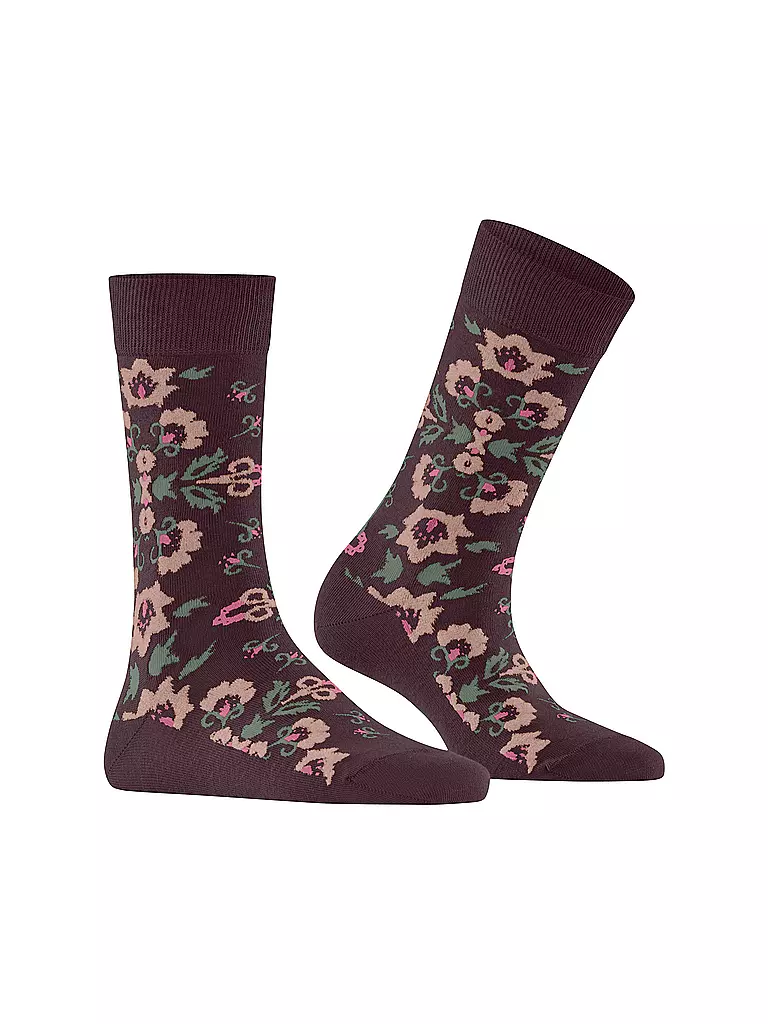 BURLINGTON | Chaussettes femme VELVET BLOOMS 36-41 barolo | 
