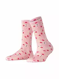 BURLINGTON | Chaussettes FLORAL ROMANCE 36-41 rose poudré | Rose