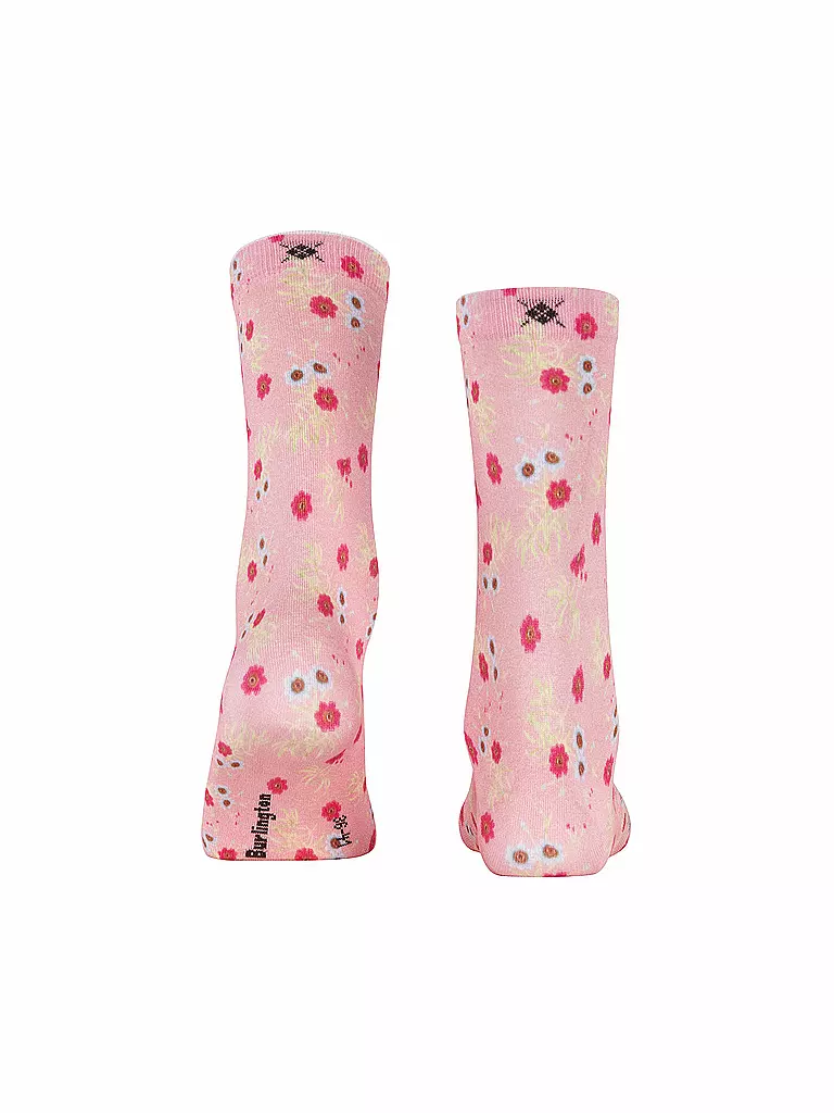 BURLINGTON | Chaussettes FLORAL ROMANCE 36-41 rose poudré | 