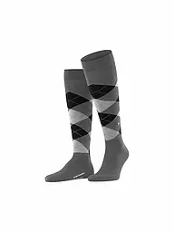 BURLINGTON | Chaussettes hautes pour homme EDINBURGH 40-46 noir | Gris