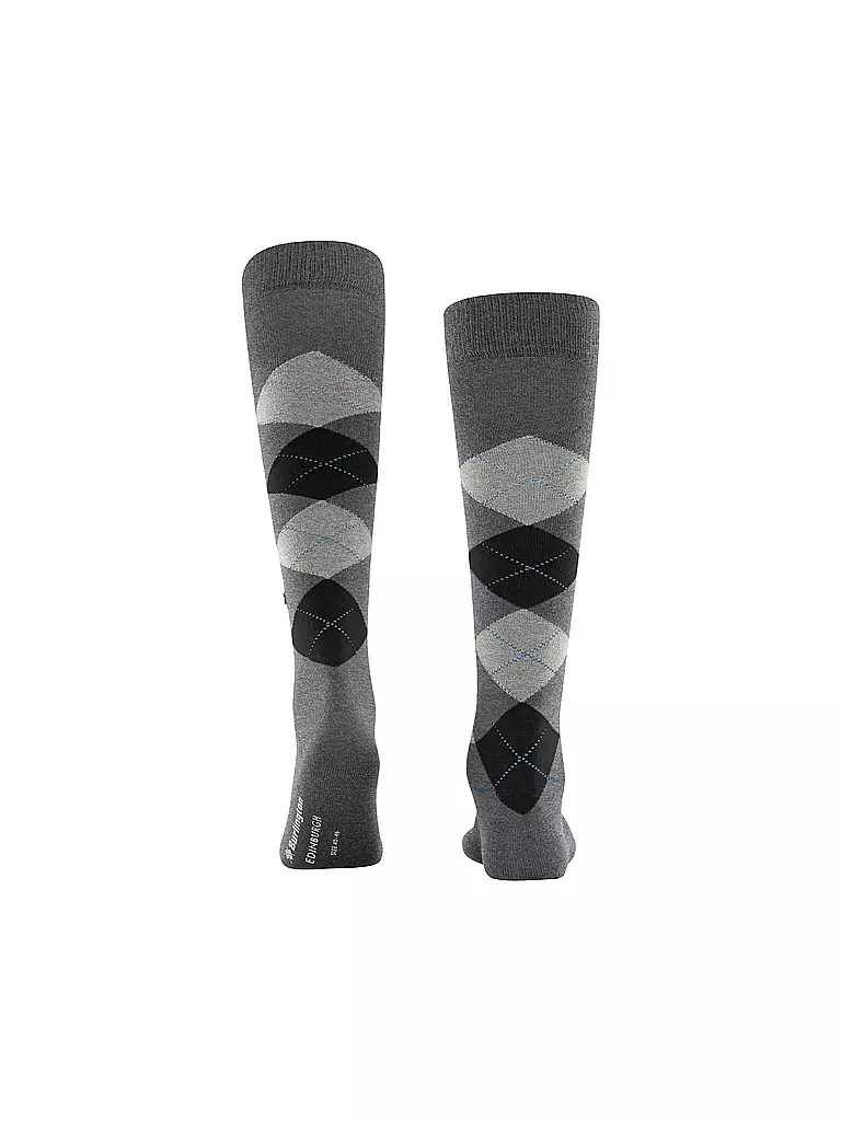 BURLINGTON | Chaussettes hautes homme EDINBURGH 40-46 asphalt mel | 