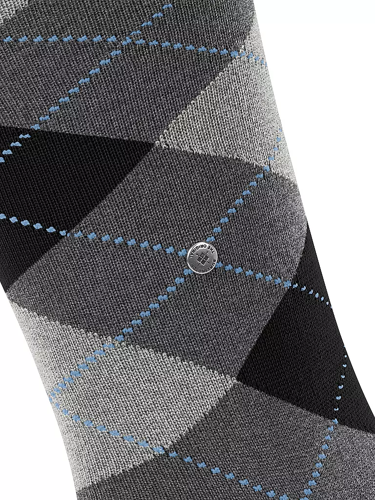 BURLINGTON | Chaussettes hautes homme EDINBURGH 40-46 asphalt mel | 