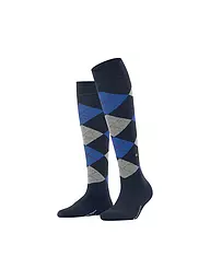 BURLINGTON | Chaussettes hautes pour femmes MARYLEBONE 36-41 | Bleu foncé
