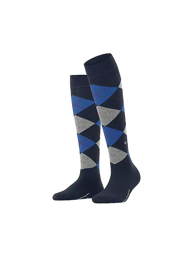 BURLINGTON | Chaussettes hautes pour femmes MARYLEBONE 36-41 | Bleu foncé