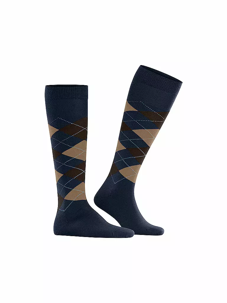 BURLINGTON | Chaussettes hautes pour homme EDINBURGH 40-46 marine | 